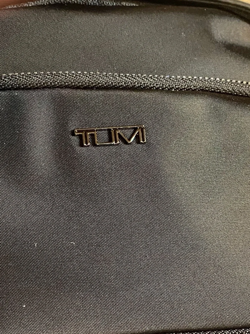 Tumi Black Men's Backpack with Front Zip Pocket
